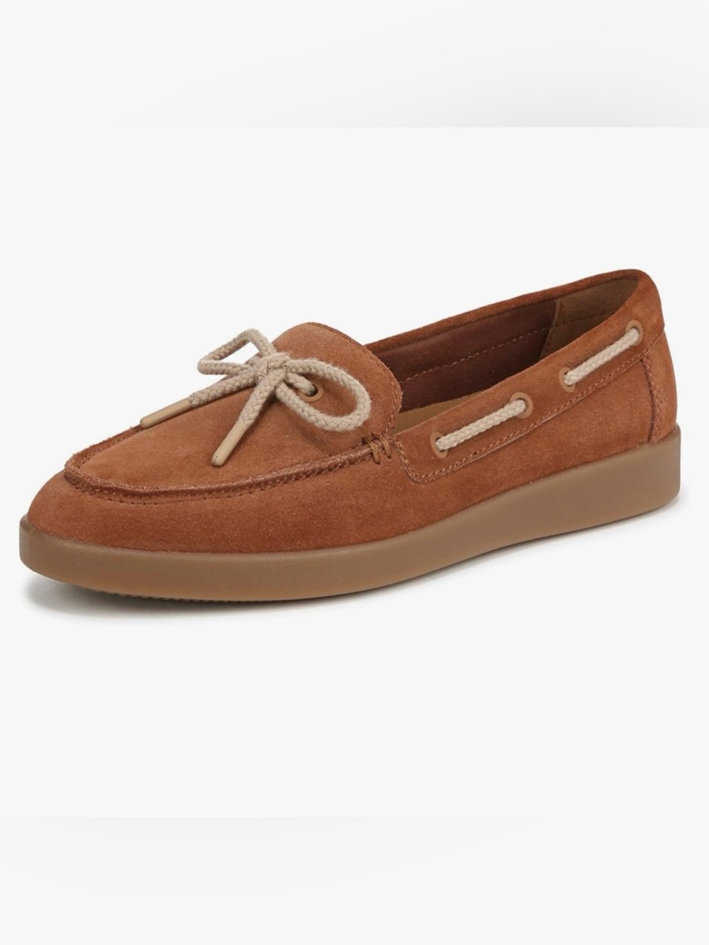 Naturalizer Keelboat Brown Suede Slip-On Round Toe Boat Shoes